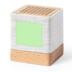 Altavoz Bluetooth® 5.0 de Cáñamo | Parte 1 Lateral 2 | 35 x 30