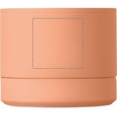 Altavoz inalámbrico 3W metal acabado goma | Lado 1 | 25 x 25