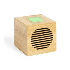 Altavoz Inalámbrico Eco de Bambú | Cara superior | 25 x 20