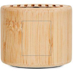 Altavoz LED Bambú 3W 4h | Lado 1 | 25 x 30