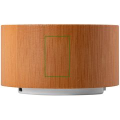 Altavoz Bambú Bluetooth USB 3W | Lateral izquierdo | 15 x 25