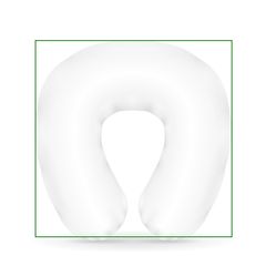 Almohada de viaje en poliéster 100% personalizable | Frontal | 290 x 290