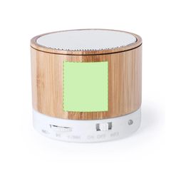 Altavoz con cuerpo en bambú con ranura para mini SD | Sobre el lateral | 20 x 23