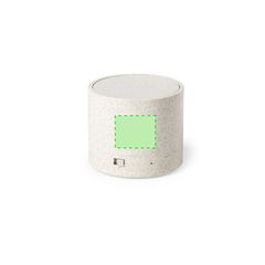 Altavoz bluetooth inalámbrico circular en caña de trigo | Centrado | 25 x 20