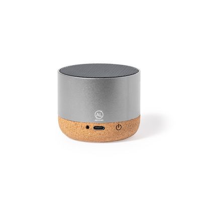 Altavoz 3W BT Aluminio Reciclado/Corcho
