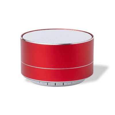 Altavoz 3W BT con radio y luz ambiente Roj