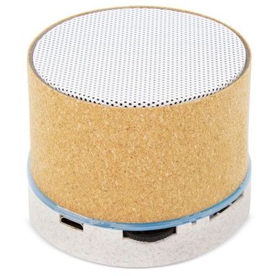 Altavoz Corcho y marcaje a Láser iluminado