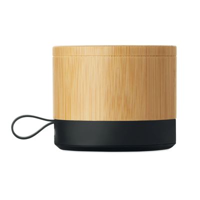 Altavoz inalámbrico 3W con carcasa de bambú