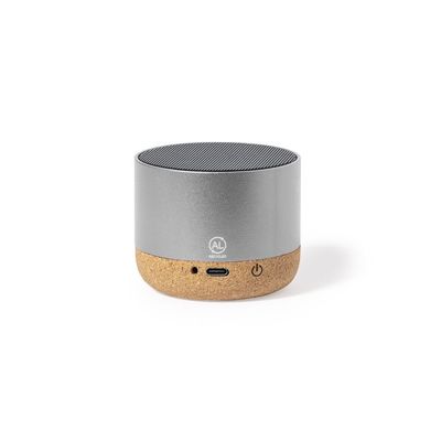 Altavoz 3W BT Aluminio Reciclado/Corcho