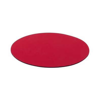 Alfombrilla Poliéster Circular Antideslizante Roj