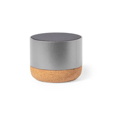 Altavoz 3W BT Aluminio Reciclado/Corcho Plat