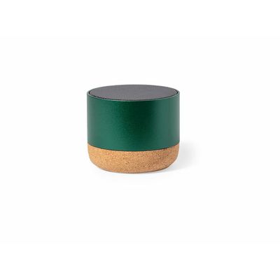 Altavoz 3W BT Aluminio Reciclado/Corcho Ver