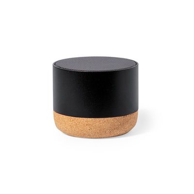 Altavoz 3W BT Aluminio Reciclado/Corcho Neg