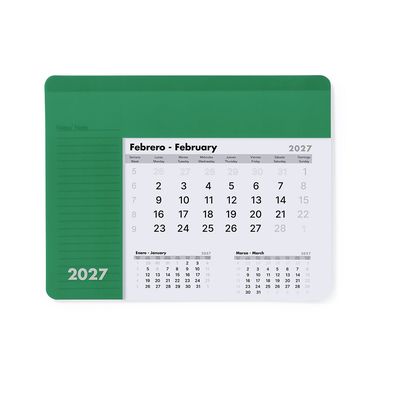Alfombrilla Raton Personalizada Calendario Mensual 2027 Ver