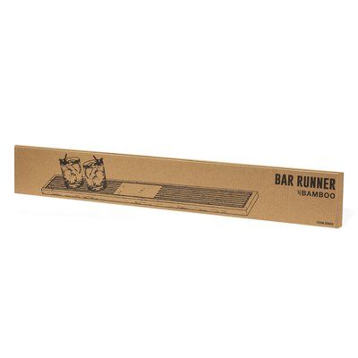 Alfombrilla de barra fabricada en bambú