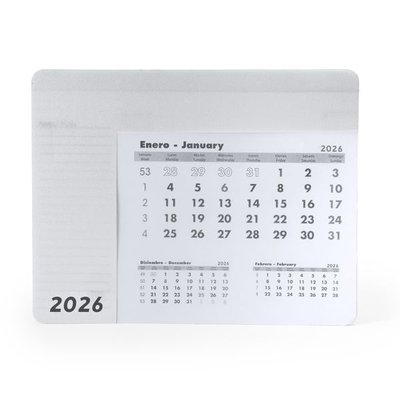Alfombrilla de ratón con calendario