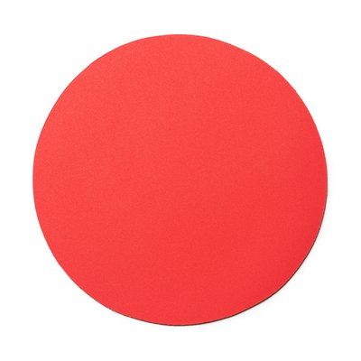 Alfombrilla redonda con base antideslizante Rojo Talla Única Adulto