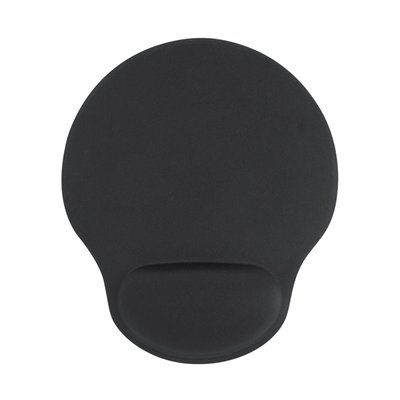 Alfombrilla con reposamuñecas acolchado Negro Talla Única Adulto
