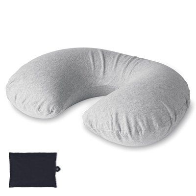 Almohada inflable en algodón Negro