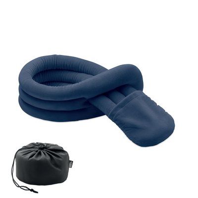 Almohada de viaje para soporte de cuello con bolsa French Marino