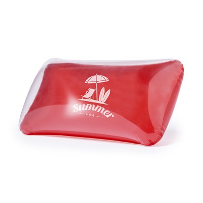 Almohadilla hinchable rectangular con una cara transparente