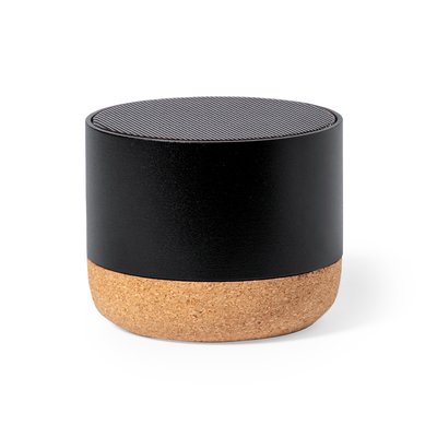 Altavoz 3W BT Aluminio Reciclado/Corcho Neg