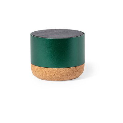 Altavoz 3W BT Aluminio Reciclado/Corcho Ver
