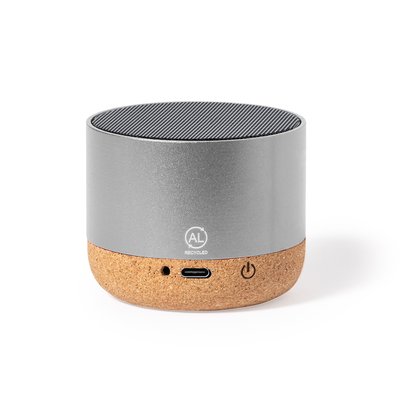 Altavoz 3W BT Aluminio Reciclado/Corcho