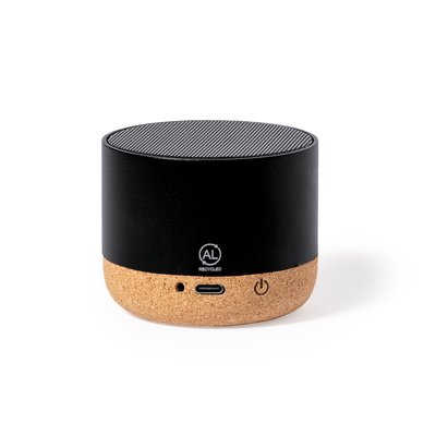 Altavoz 3W BT Aluminio Reciclado/Corcho
