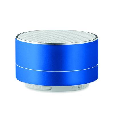 Altavoz de aluminio con micrófono y luz ambiental Azul Royal