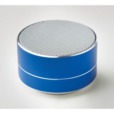 Altavoz de aluminio con micrófono y luz ambiental