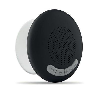 Altavoz baño con ventosa Negro