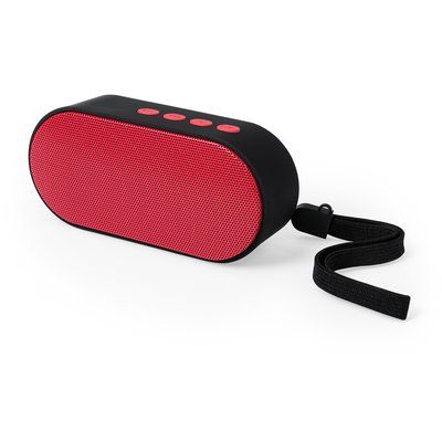 Altavoz bluetooth personalizado multifunción con asa Roj