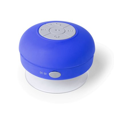 Altavoz bluetooth portátil y resistente a salpicaduras de agua Azul