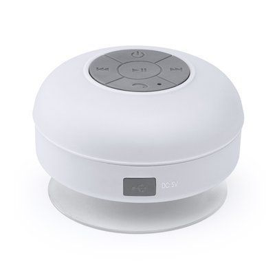 Altavoz Bluetooth con ventosa 3W Blanco Talla Única Adulto