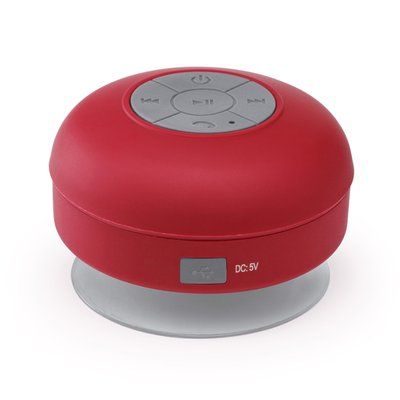 Altavoz Bluetooth con ventosa 3W Rojo Talla Única Adulto