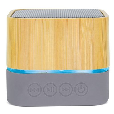 Altavoz BT Bambú Resistente al Agua