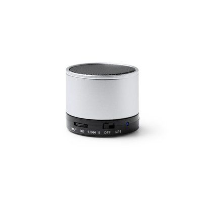 Altavoz inalámbrico con batería recargable 3W Plata