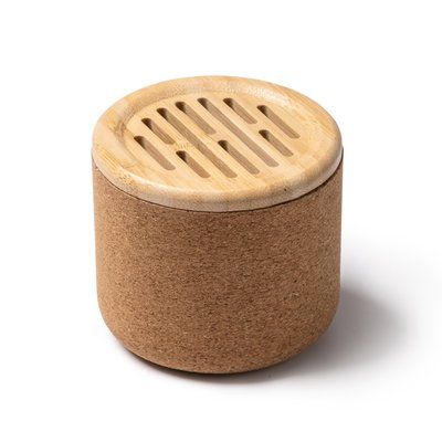 Altavoz inalámbrico de corcho 3W recargable