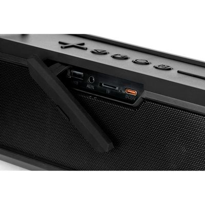 Altavoz portátil con correa y power bank