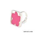 Anillo Ajustable Ágatha R.P. Flor Fucsia