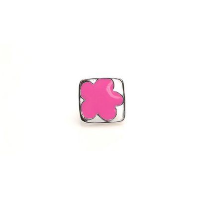 Anillo Ajustable Ágatha R.P. Flor Fucsia