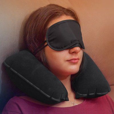 Antifaz de viaje con suave microfibra