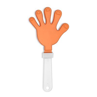 Aplaudidor bicolor Naranja Talla Única Adulto