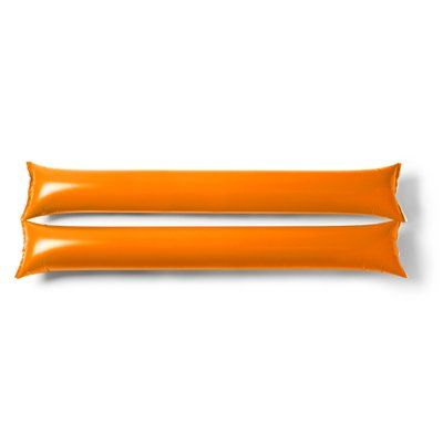 Aplaudidores en LDPE inflables Naranja Talla Única Adulto
