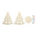 Árbol Navidad Madera DIY para Colorear
