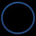 Aro de polipropileno Royal Blue 80 cm