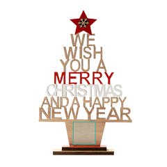 Árbol navideño de madera con mensaje | ZONA1 | 25 x 25