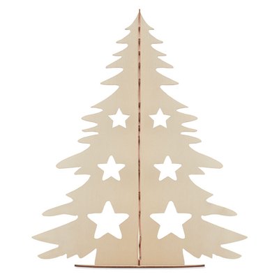 Árbol Navidad Madera DIY para Colorear