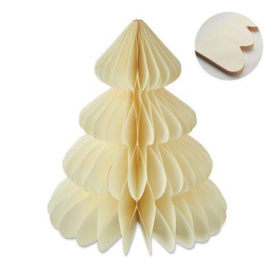 Árbol de Navidad de papel Beig